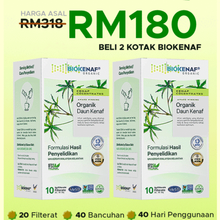 Biokenaf Pakej Cegah (2 Kotak)